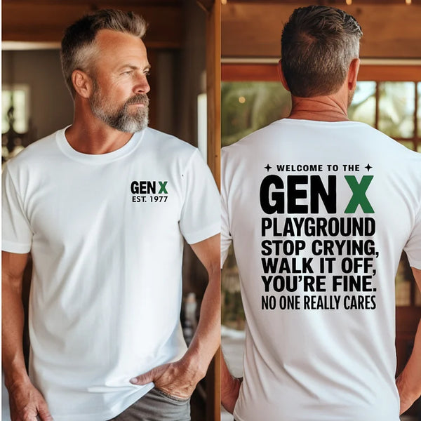 Custom Gen X Playground Shirt, Generation X T-shirt For Women For Men, Raise on Hose Water Shirt, The Badass Generation Shirt
