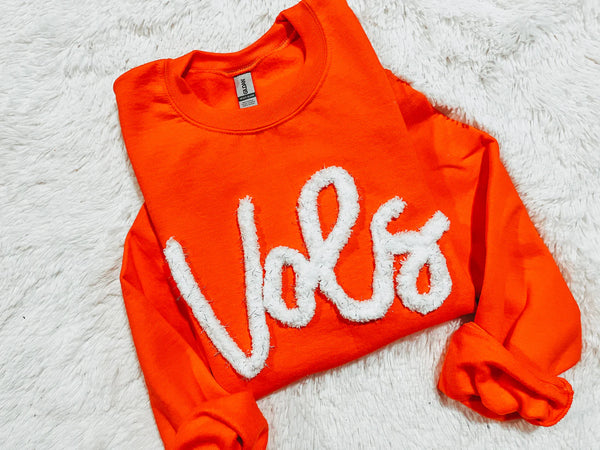 Oversized Team Chenille Embroidered Sweatshirt