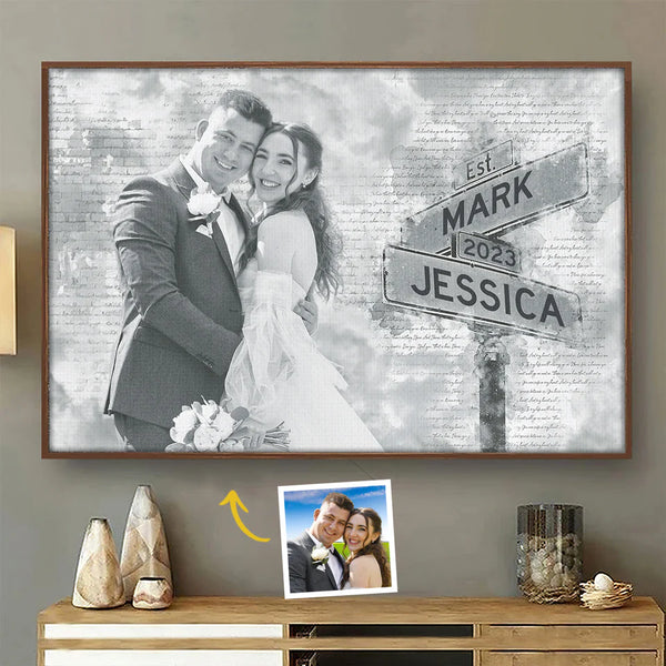 [Online Preview]Custom Photo I Need You Because I Love You - Couple Personalized Custom Horizontal Poster - Gift For Husband Wife, Anniversary