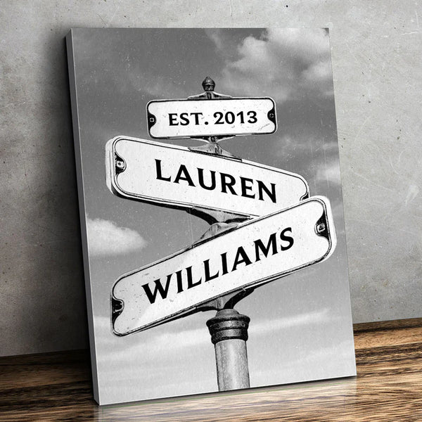 [Online Preview]Always Beside You - Couple Personalized Custom Vertical Canvas - Gift For Husband Wife, Anniversary