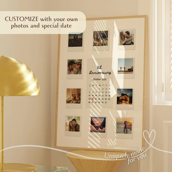 Custom Polaroid Frame Anniversary Template