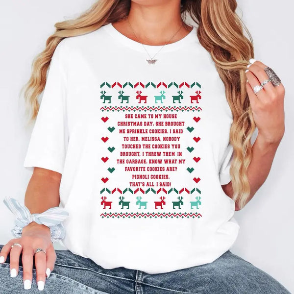 She Brought Me Sprinkle Cookies Ugly Christmas Sweatshirt