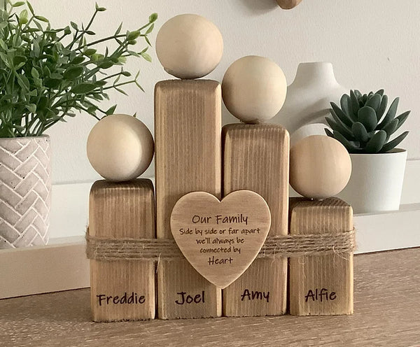 Personalized family Handmade wooden ornament, Family Gift, Best Christmas Gift