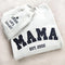 Custom Embroidered Glitter Mom Grandma Sweatshirt