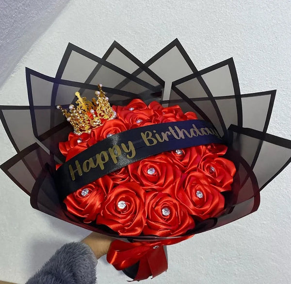Eternal Roses - HandMade From Satin Ribbon(Never Wither)