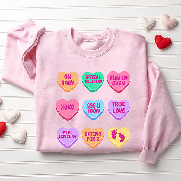 Surprise Valentine Pregnancy Announcement Shirts, Valentines Pregnancy Shirts, Baby reveal Shirts Valentines maternity Shirts