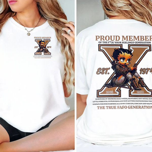 Custom Year Generation X Hoodie Vintage Girls Gen X Shirt