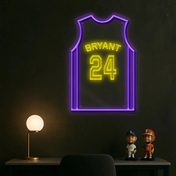 Customized Football/Soccer/Baseball/Basketball Jersey LED Neon Lights - For Ball Sports Lovers