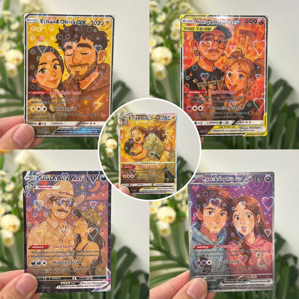 Custom Anime Couples Pokecard TCG V/Vmax/VSTAR/EX/GX/TRAINER Card