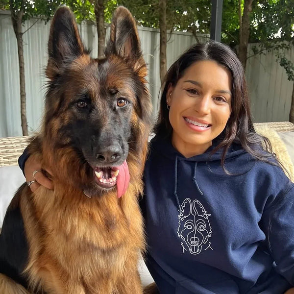 Custom Embroidered Pet Outline Portrait Sweatshirt/Hoodie