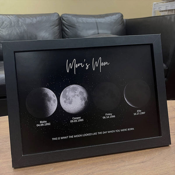 Personalized Moon Phase Print with your Birth Moon | Unique Gift for Mom, Christmas Gift