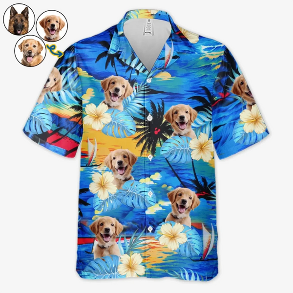Custom Photo Fur Real, I’m On Vacay - Dog & Cat Personalized Custom Unisex Tropical Hawaiian Aloha Shirt - Summer Vacation Gift, Gift For Pet Owners, Pet Lovers