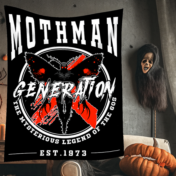 Mothman Halloween GEN X Custom EST Personalized Flannel Blanket