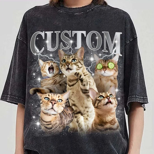 Custom Pet Shirt, Retro Graphic 90s Shirt Bootleg Rap Tee Sweatshirt Hoodie
