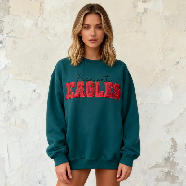 Custom Glitter Embroidered Team Sweatshirt