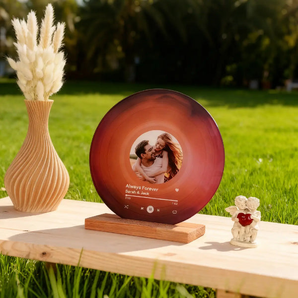 Personalized Record with Photo - Acrylic Song Plaque with NFC