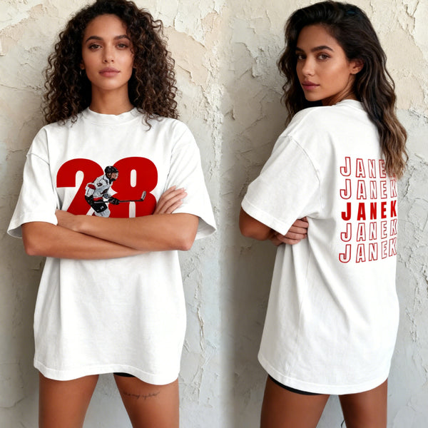 Custom Family Photo Sport T-Shirt/Personalize Cheer Tee