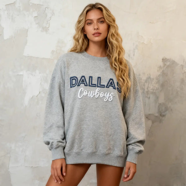 Custom 3D Puff Embroidered Team Sweatshirt
