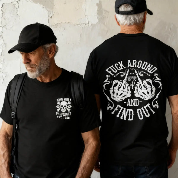 Custom Gen X FAFO New Version Shirt Gen X Raised On Hose Water And Neglect T-Shirt, Vintage Inspired Shirt