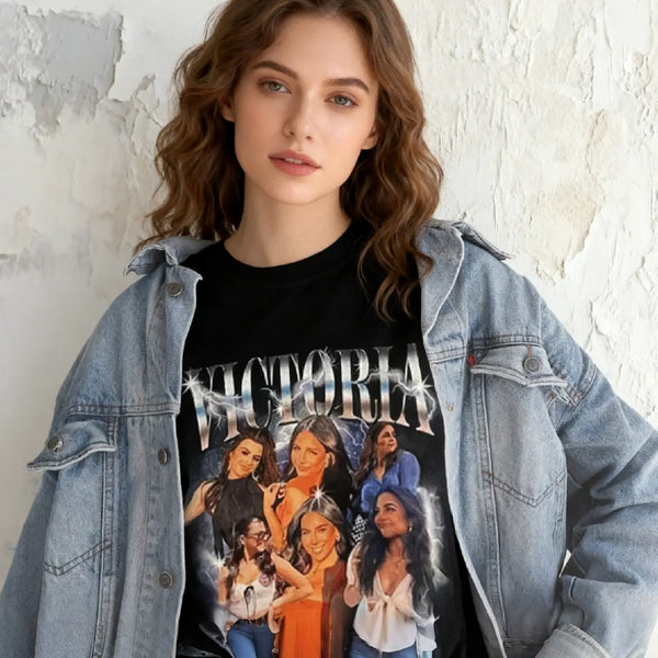 Custom Photo Vintage Tee - Personalized Unisex T-shirt, Hoodie, Sweatshirt - Gift For Family Members