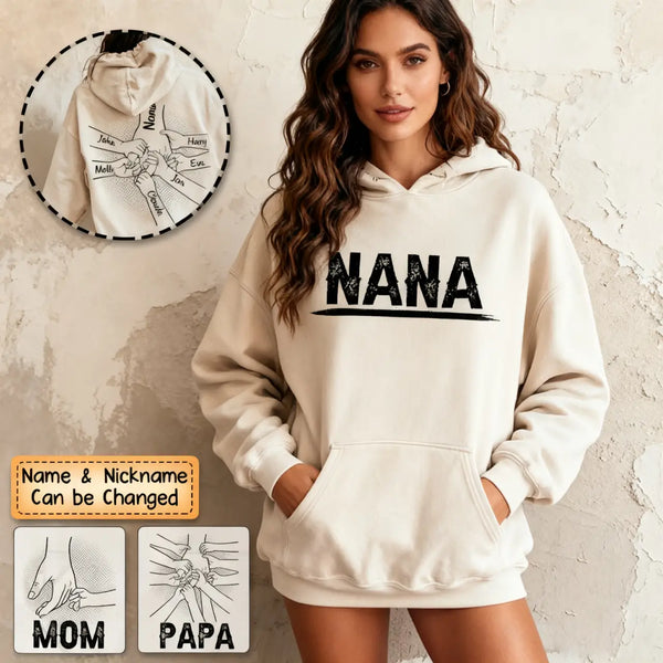 Hand in Hand I Will Always Protect You Family Personalized Hoodie