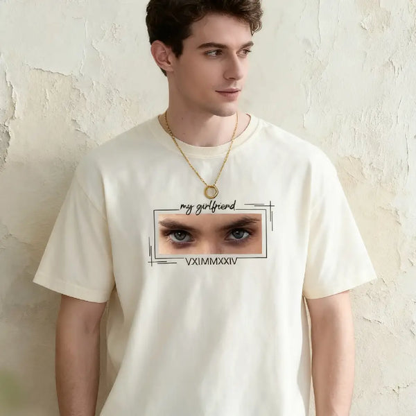 Unique Custom Eyes Shirt With Roman Numerals Perfect Couple Gift, Anniversary gift
