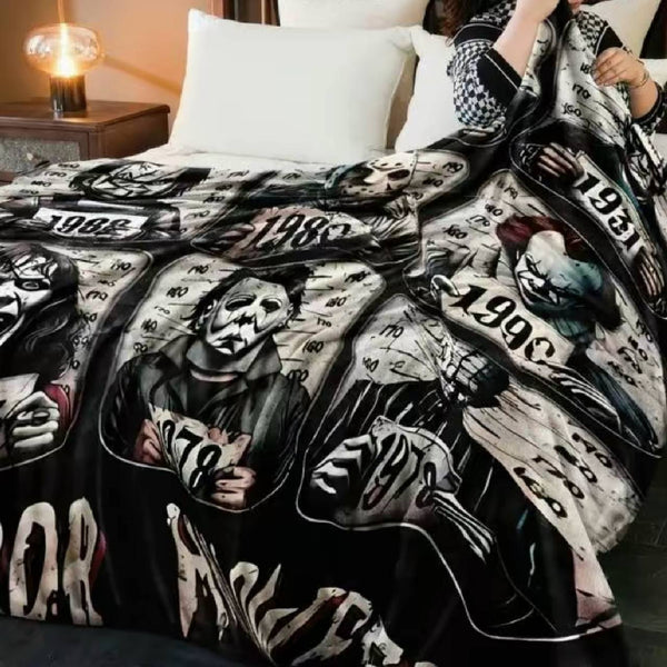 Custom Horror Movie Throw Blanket, Gift for Halloween