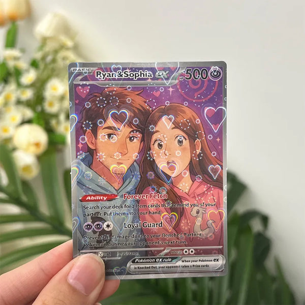 Custom Anime Couples Pokecard TCG V/Vmax/VSTAR/EX/GX/TRAINER Card