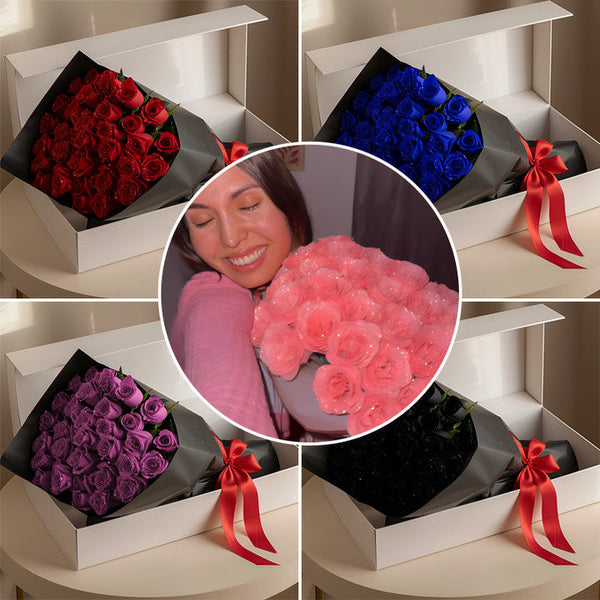 💕Glitter Rose Bouquet💕 - Gift for Couple